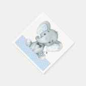 Serviette En Papier Papier Baby shower éléphant garçon (Coin)