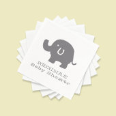 Serviette En Papier Papier Baby shower Eléphant mignon