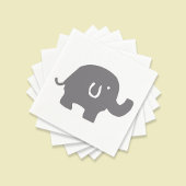 Serviette En Papier Papier Baby shower Eléphant mignon