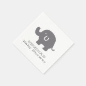 Serviette En Papier Papier Baby shower Eléphant mignon (Coin)