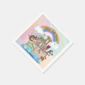 Serviette En Papier Papier Baby shower en arche customisé Noah's (Coin)