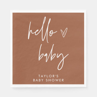 Serviette En Papier Papier Baby shower en terre cuite Décor Boho Napki
