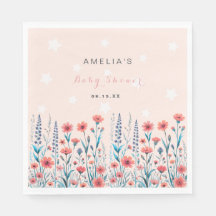 Papier Baby shower Floral Star