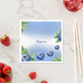 Serviette En Papier Papier Baby shower fraise Napkin (En situation)