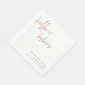 Serviette En Papier Papier Baby shower Jumeaux Neutre Genre Napkin (Coin)