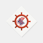 Serviette En Papier Papier Baby shower nautique Napkin (Coin)