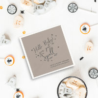 Papier Baby shower neutre Halloween Spell Baby