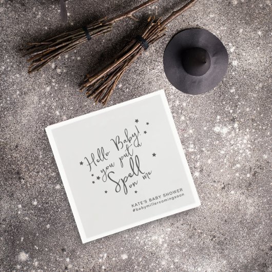 Serviette En Papier Papier Baby shower neutre Halloween Spell Baby