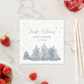 Serviette En Papier Papier baby shower neutre pour l'hiver (En situation)