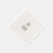 Serviette En Papier Papier Baby shower pour bébé bleu (Coin)