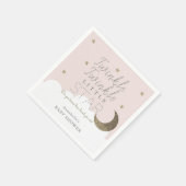 Serviette En Papier Papier Baby shower rose petit étoile Twinkle (Coin)