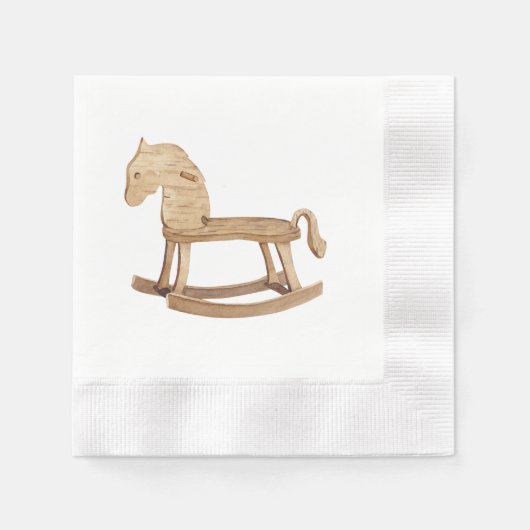 Serviette En Papier Papier Baby shower vintage Napkin (Devant)