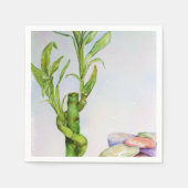 SERVIETTE EN PAPIER PAPIER BAMBOU LUCKY NAPKINS (Devant)