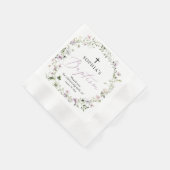 Serviette En Papier Papier Baptême Fleur sauvage violet Napkin (Coin)