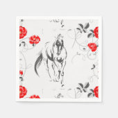 Serviette En Papier Papier baroque Cheval Napkins (Devant)