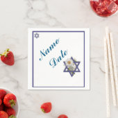 Serviette En Papier Papier bat mitzvah (En situation)