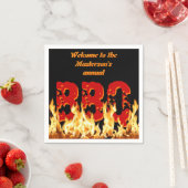 Serviette En Papier Papier BBQ personnalisable (En situation)