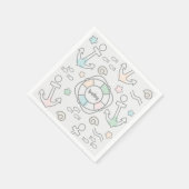 Serviette En Papier Papier bébé Ahoy (Coin)
