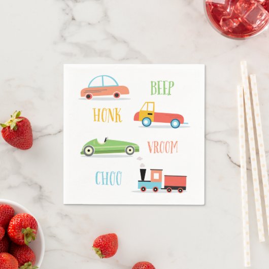 Serviette En Papier Papier Beep Hono Choo Napkin (En situation)