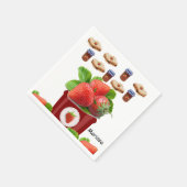 Serviette En Papier Papier, Beurre d'arachide à la confiture de fraise (Coin)