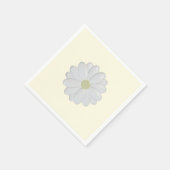 Serviette En Papier Papier blanc Fleur Faisy (Coin)
