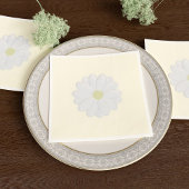 Serviette En Papier Papier blanc Fleur Faisy