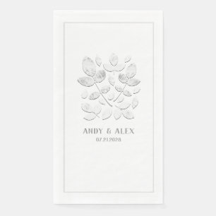Serviette En Papier Papier blanc Mariage Haven
