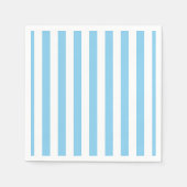 Serviette En Papier Papier Bleu Bleu et Blanc Grandes bandes Verticale (Devant)