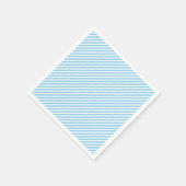 Serviette En Papier Papier Bleu Bleu et Blanc Petites bandes Diagonale (Coin)