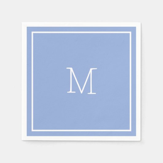 Serviette En Papier Papier bleu Dusty Napkin (Devant)
