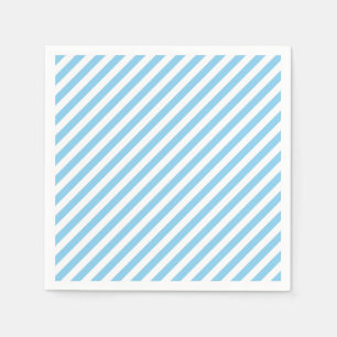 Serviette En Papier Papier Bleu et Blanc Moyenne Diagonale Bébé
