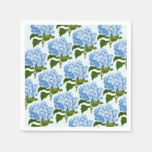 Serviette En Papier Papier bleu Hydrangea