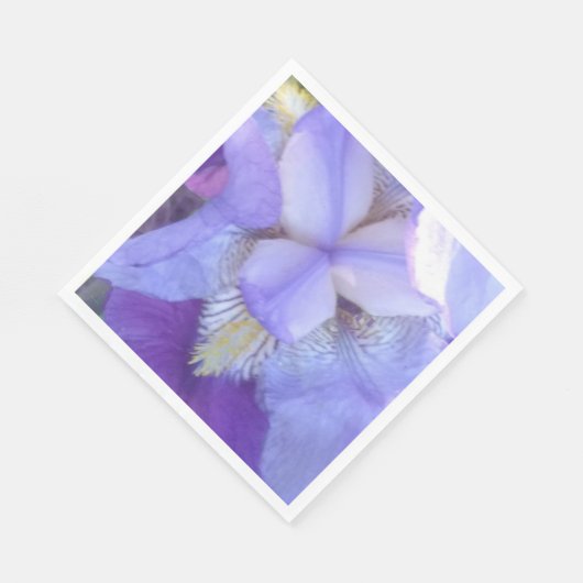Serviette En Papier Papier bleu Iris Napkin (Coin)