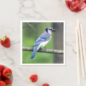 Serviette En Papier Papier bleu Jay Napkin (En situation)