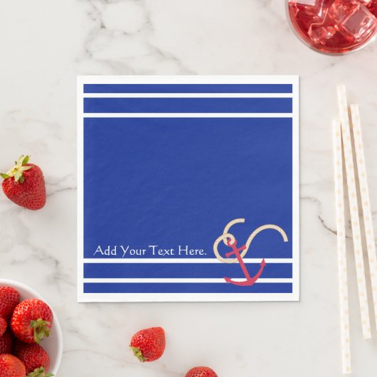 Serviette En Papier Papier bleu marine Napkin (En situation)