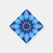 Serviette En Papier Papier bleu marocain (Coin)
