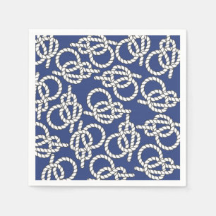 Serviette En Papier Papier bleu noir à noeuds