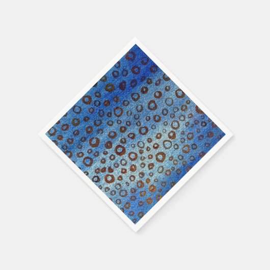 Serviette En Papier Papier bleu serviettes (Coin)