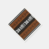 Serviette En Papier Papier Bogolan Designer Africain en tissu de boue (Coin)