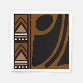 Serviette En Papier Papier Bogolan Designer Africain en tissu de boue (Devant)