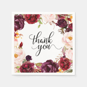 Serviette En Papier Papier Boho Russe Rouge Bourgogne