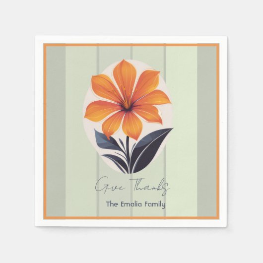 Serviette En Papier Papier bon thanksgiving (Devant)