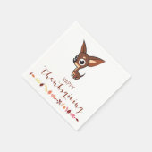 Serviette En Papier Papier Bon thanksgiving Chihuahua serviettes (Coin)