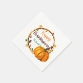 Serviette En Papier Papier bon thanksgiving couronne Napkin (Coin)