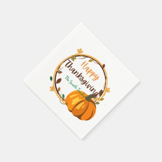 Serviette En Papier Papier bon thanksgiving couronne Napkin (Coin)