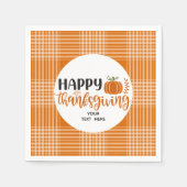 Serviette En Papier Papier bon thanksgiving Napkin (Devant)
