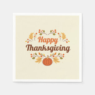Serviette En Papier Papier bon thanksgiving Napkin