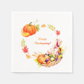 Serviette En Papier Papier bon thanksgiving Napkin (Devant)