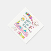 Serviette En Papier Papier, Bonne famille d'amis d'anniversaire (Coin)