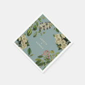 SERVIETTE EN PAPIER PAPIER BOTANIQUE NAPKIN-DUCK EGG BLEU (Coin)